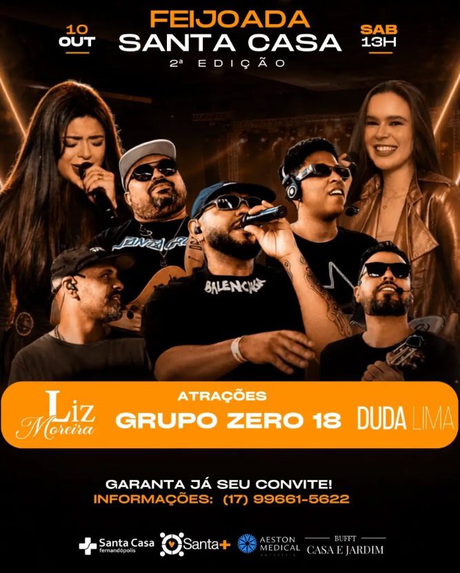 2ª Feijoada da Santa Casa de Fernandópolis reúne música, gastronomia e solidariedade