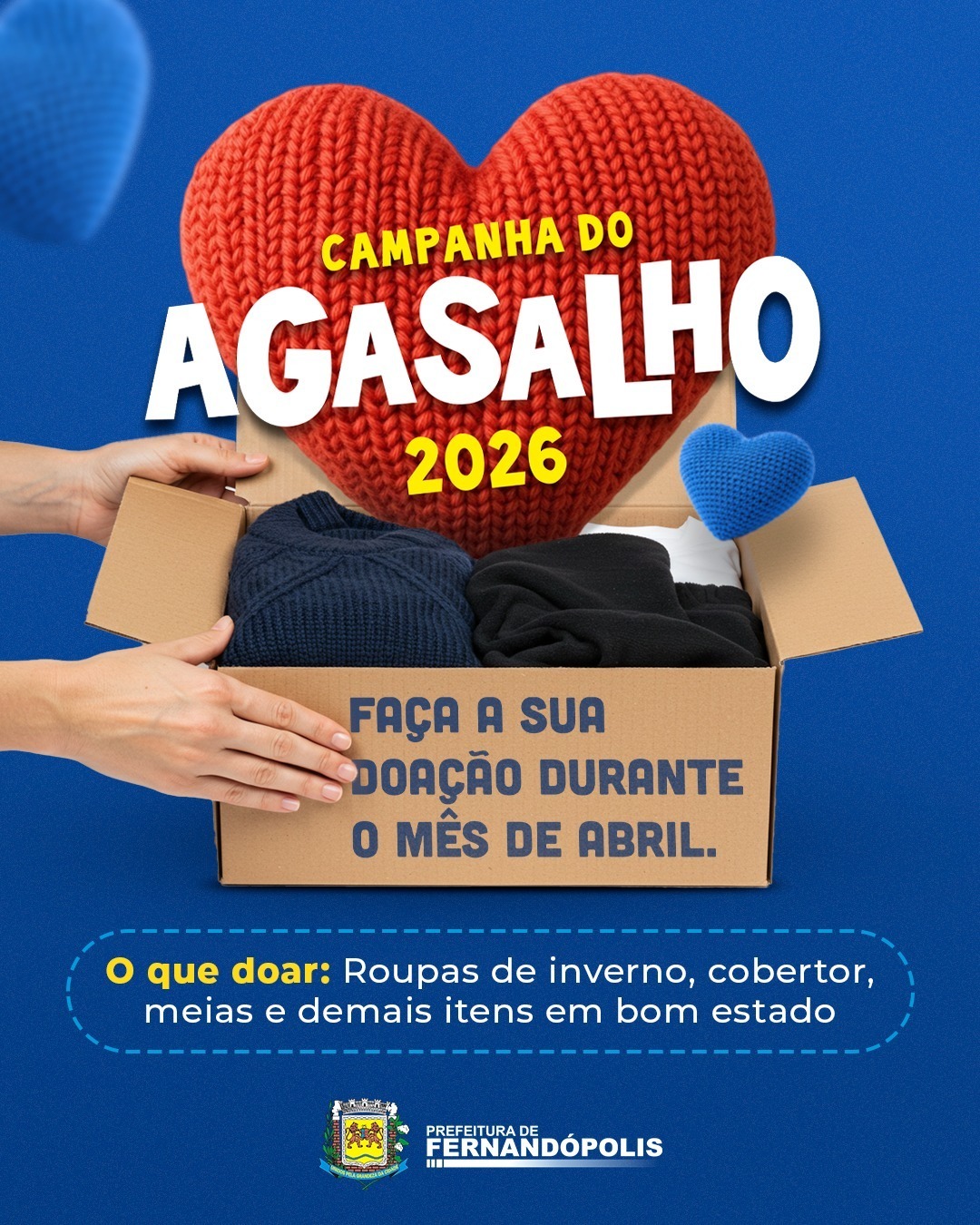 Fundo Social lança Campanha do Agasalho